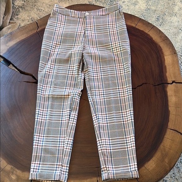 Anthropologie Malcolm Plaid Tapered Trousers/ Size 0 - Picture 1 of 5
